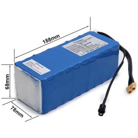 Bateria adicional externa 36v 12800mah para scooter elétrica ou bicicleta elétrica  - 2 Bateria adicional externa 36v 12800mah p