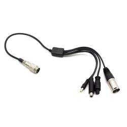 GX16 na DC5,5 mm / DC8 mm / XLR / GX12 kabel pretvarača punjača  - 1 GX16 na DC5,5 mm / DC8 mm / XLR / GX12 kabel pretvarača pun