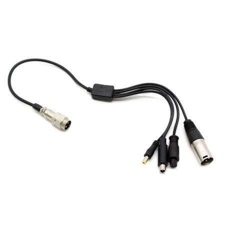 GX16 auf DC5,5 mm / DC8 mm / XLR / GX12 Ladegerät-Konverterkabel  - 1 GX16 auf DC5,5 mm / DC8 mm / XLR / GX12 Ladegerät-Konverte
