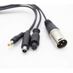 GX16 - DC5,5mm / DC8mm / XLR / GX12 laturin muunninkaapeli  - 2 GX16 - DC5,5mm / DC8mm / XLR / GX12 laturin muunninkaapeli
GX16-