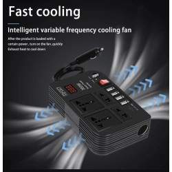 Invertor ot 12v na 220v za zarezhdane na skuter ili elektricheski velosiped v dom na kolela / kemper  - 1 Invertor ot 12v na 220