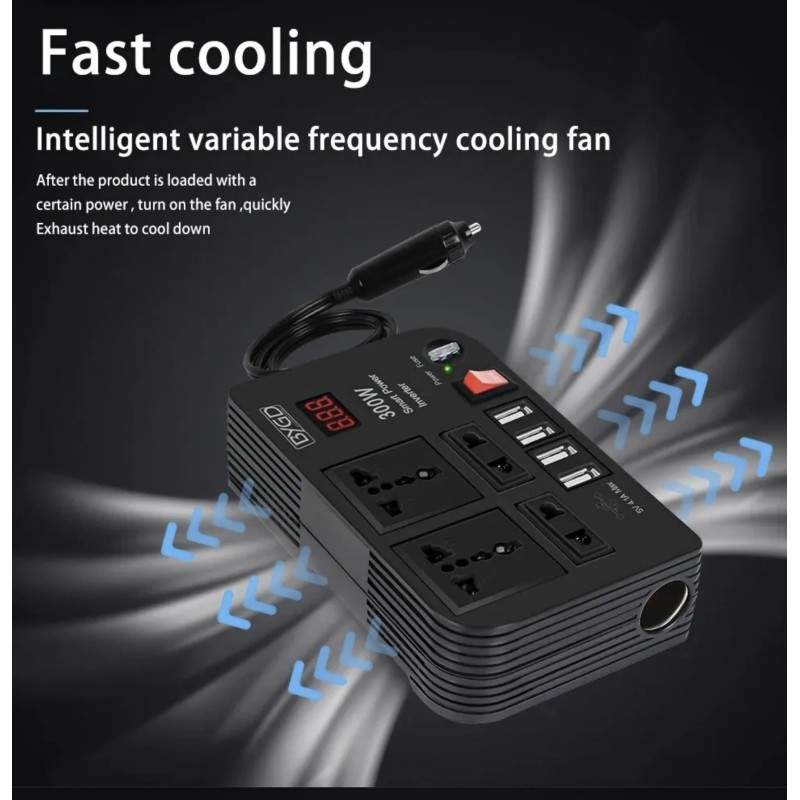 Invertor ot 12v na 220v za zarezhdane na skuter ili elektricheski velosiped v dom na kolela / kemper  - 1 Invertor ot 12v na 220