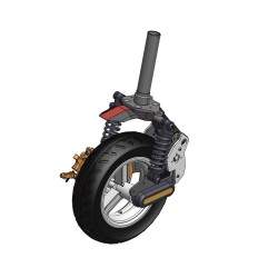 Sharkset predno okachvane s diskova spirachka za Ninebot Max G30E ll / G30 LE / G30D / G30LP, Segway Max G2 / G65.  - 1 Sharkset