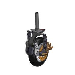 Sprednje vzmetenje Sharkset s kolutno zavoro za Ninebot Max G30E ll / G30 LE / G30D / G30LP, Segway Max G2 / G65.  - 5 Sprednje 