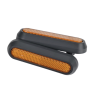 Alloggiamenti riflettenti o carenatura catarifrangente posteriore per Xiaomi Electric Scooter 4 Go o simili  - 2 Alloggiamenti r