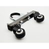 Fém tartó csúszó kerekekkel Xiaomi elektromos robogókhoz, Segway F/D sorozathoz, Ninebot Max sorozathoz vagy hasonlókhoz  - 3 Fé