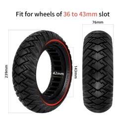 10x3 tommers solid dekk for Zero 10x / Dualtron / Kaabo / Kugoo / Inokim /Joyor scooter KROXNE - 2 10x3 tommers solid dekk for Z
