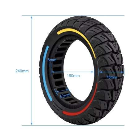 Pneu plein 255x80 pour Kaabo Mantis, Zero 10X, Vsett 10+ KROXNE - 1 Pneu plein 255x80 pour Kaabo Mantis, Zero 10X, Vsett 10+
Pne