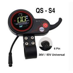 QS-S4 6-benet skærm (36V-60V) til Kaboo, Zero 9, Zero 8X, Zero10, Zero10X og lignende  - 1 QS-S4 6-benet skærm (36V-60V) til Kab