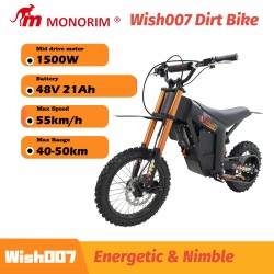 Monorim e-Moto Electric Wish007, 55 km/t, 1500 W motor, 21Ah batteri, justerbar hydraulisk fjæring Monorim - 6 Monorim e-Moto El