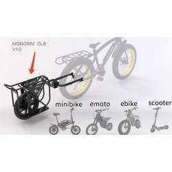 Monorim GL8 - remorcă pentru portbagaj, coș de biciclete sau biciclete electrice. Monorim - 1 Monorim GL8 – remorcă pentru portb