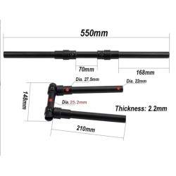 90 astetta taitettava alumiininen ohjaustanko  - 17 90 astetta taitettava alumiininen ohjaustanko
Helppo taittaa ohjaustanko 90 