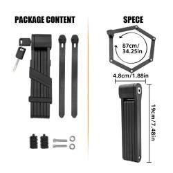 Visiaci zámok so skladacím mechanizmom proti krádeži vyrobený z vysoko kvalitného materiálu KROXNE - 2  