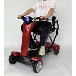 Vierwielige opvouwbare elektrische scooter met stoel voor ouderen Segway - Ninebot - 1  