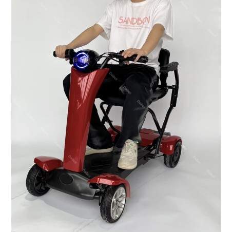 Firehjuls sammenleggbar elektrisk sparkesykkel med stol for eldre Segway - Ninebot - 1  