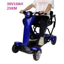 Firehjulet foldbar el-scooter med stol til ældre Segway - Ninebot - 4  