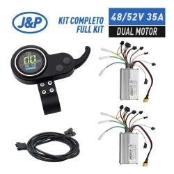 Sæt med to controllere med skærm og trigger til dobbeltmotorinstallation 48v / 52v 35A (JP) KROXNE - 1  