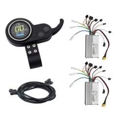 Sæt med to controllere med skærm og trigger til dobbeltmotorinstallation 48v / 52v 35A (JP) KROXNE - 3  