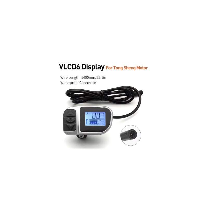 Wyświetlacz LCD VLCD6 z 6-pinowym złączem męskim do roweru elektrycznego TongSheng DZ2 Tongsheng - 3  