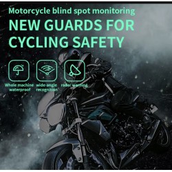 Sistema di rilevamento dell'angolo cieco impermeabile (angolo di 130º) per scooter, bicicletta o moto KROXNE - 10  