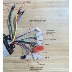Napravi si sam komplekt bezchetkov motor 48-72V 3000W za ATV, skuter, velosiped ili mototsiklet KROXNE - 23  