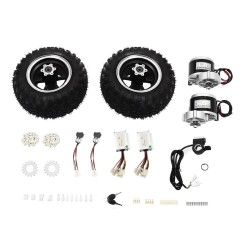 Sada pro DIY přestavbu (2 motory, ovladač a plyn) - Vzduchové pneumatiky - Motokáry, invalidní vozík KROXNE - 1  