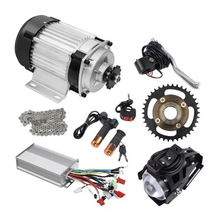 Elektrisk trehjulingssats (borstlös elmotor, kontroller, gasreglage) 48v 500w 750w KROXNE - 1  