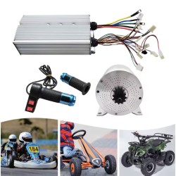 DC 60V/72V borstlös elmotor DIY Kit med höghastighetskontroll för GoKart, cykel, skoter KROXNE - 9  