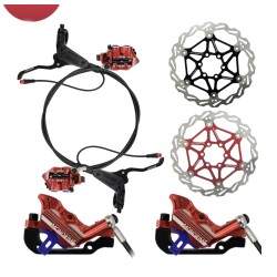 Povnyy komplekt 4-porshnevykh hidravlichnykh halʹm Monorim EB01 - vazheli, suporty, tros i halʹmivnyy dysk Monorim - 1 Povnyy ko